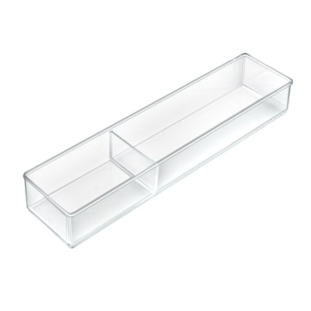 Azar Displays Two Compartment Slim Rectangle Cosmetic Organizer for Counter, PK2 252718